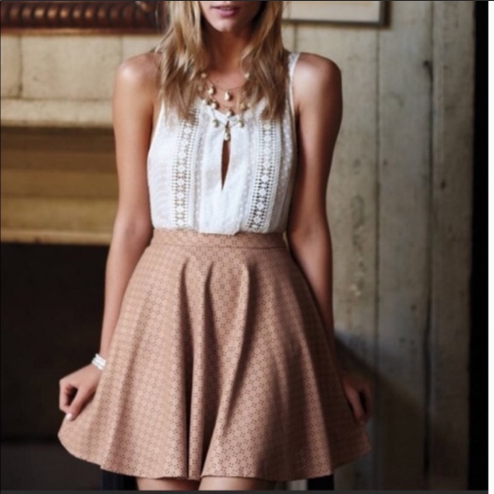 Sunday in Brooklyn Vegan Leather Skirt